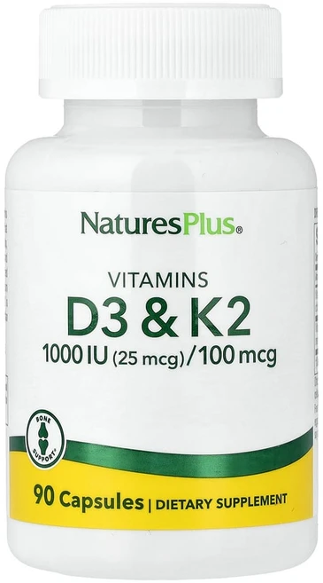 네이처스플러스 비타민D3 플러스 비타민K2 캡슐 90정, 1개 - 쿠팡