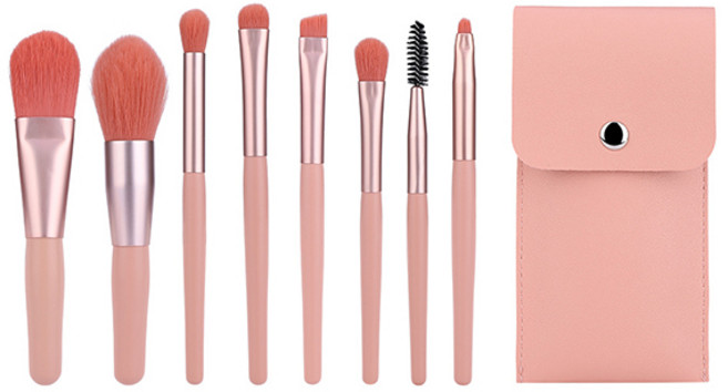 치프몰 메이크업 브러쉬 8종 세트, 1개, 핑크