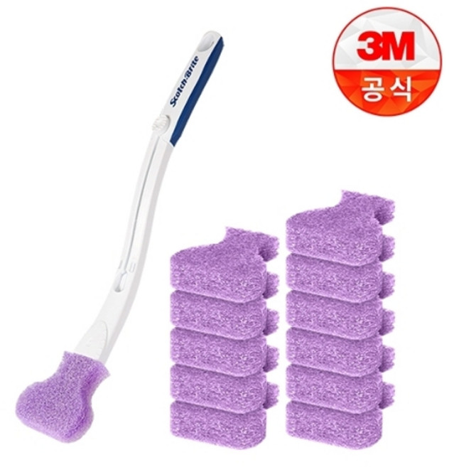 3M [3M]변기청소 베이킹소다 크린스틱 핸들+리필 12입, 단품, 1개