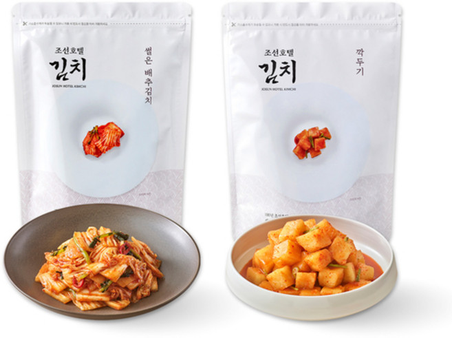 조선호텔 썰은 배추김치 1kg + 깍두기 1kg, 1세트, 2kg