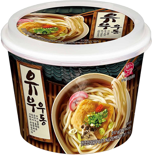 본고장 유부우동, 217g, 4개