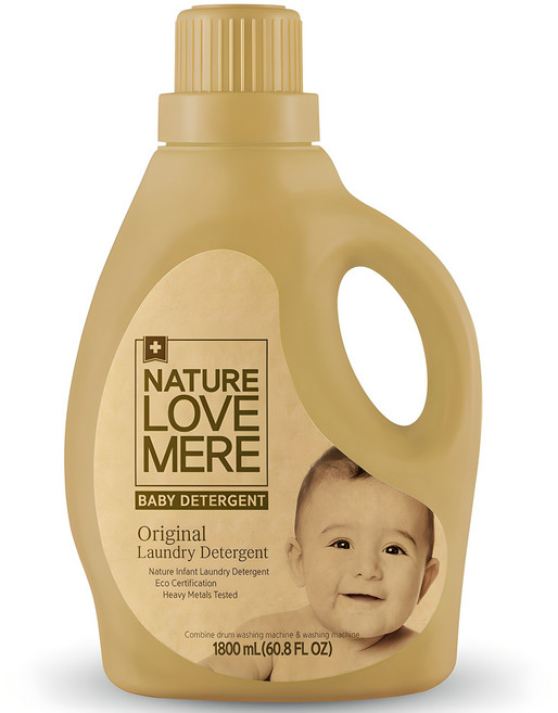 네이쳐러브메레 아기 오리지널 세탁세제 용기형 허브가든향, 1.8L, 1개