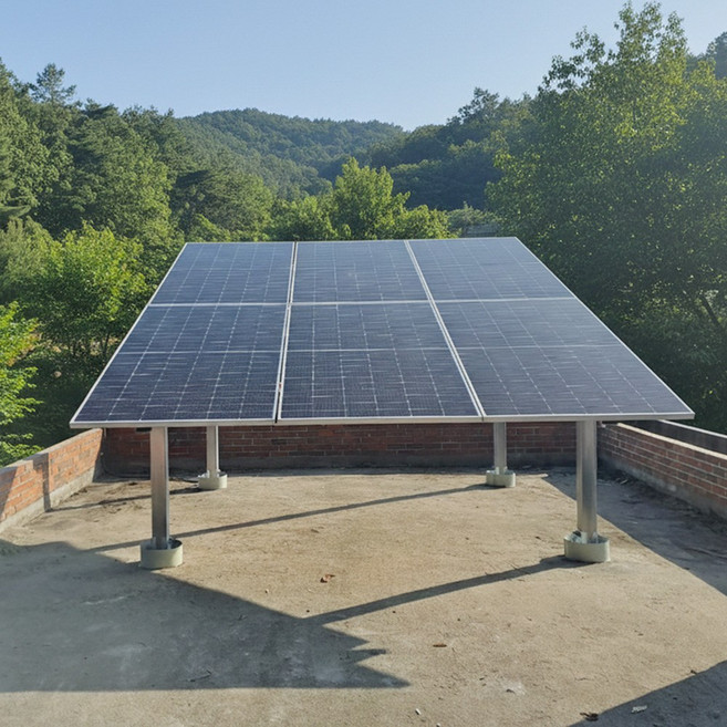 케이솔라 주택 6kw 옥상형 태양광 발전 재생에너지 한화 태양광패널 전국 설치, 1개