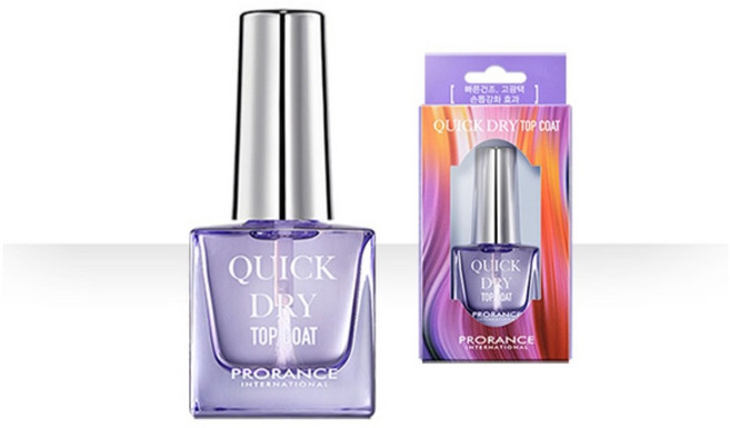 프로랑스 퀵드라이 네일 탑코트 15ml 빠른건조 고광택 컬러 지속력, 1