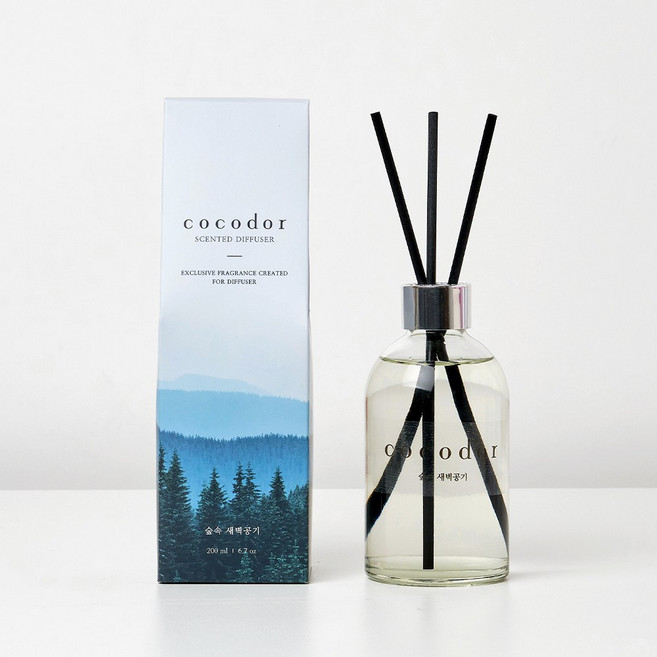코코도르 디퓨저 200ml 3종 택1 (너의 비누향/숲속새벽공기/양재동꽃시장), 숲속새벽공기, 1개