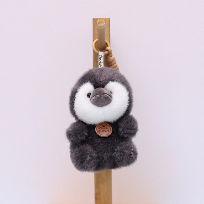 恐龍毛絨玩偶掛件, 企鵝, 1個, 12cm