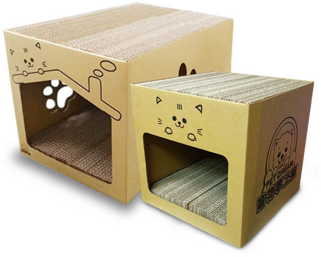 PET DREAM 瓦楞紙貓抓板貓窩, 寵物夢工廠貓屋, 1個
