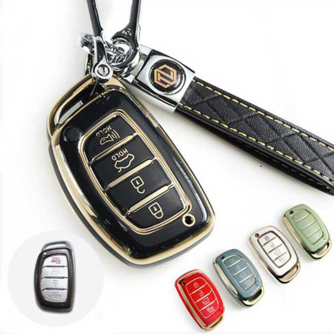 TL 글로시 더뉴 아반떼MD 스마트키케이스 TH-04 키홀더, 화이트