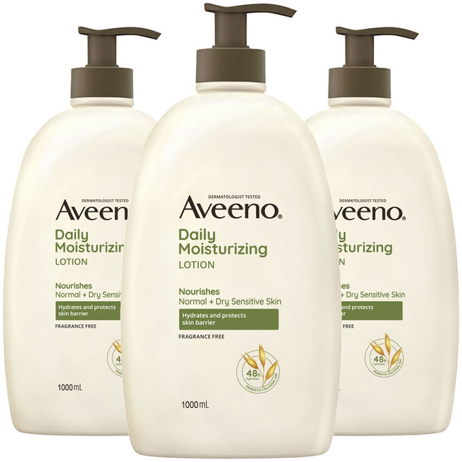 아비노 데일리 모이스춰라이징 바디로션, 3개, 1L