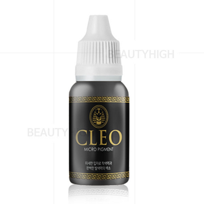 클레오 색소 (머신수지 겸용) 물병형 반영구재료, (헤어라인 블랙), 1개