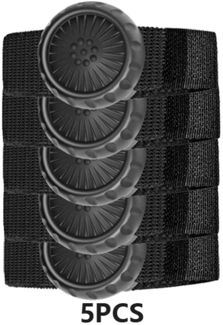 조정 가능한 스트랩이 있는 ZELLO 소프트웨어용 Tebe 무선 PTT 버튼 워키 푸시 투 스위치 컨트롤러, 3. 5PCS