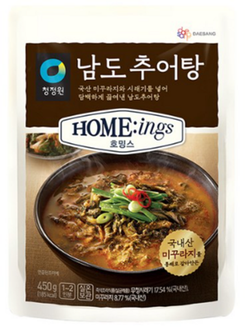 청정원 호밍스 남도추어탕, 450g, 8개