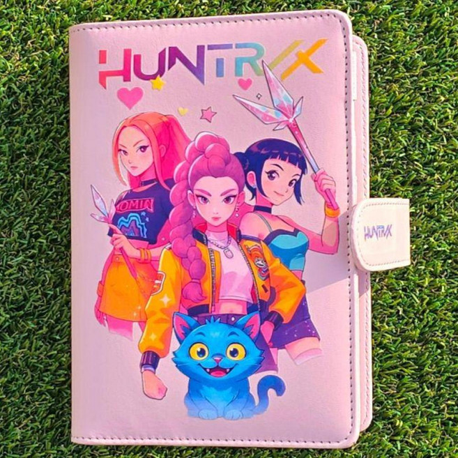 케이팝 데몬헌터스 다이어리 노트 공책 귀여운 케데헌, 분홍