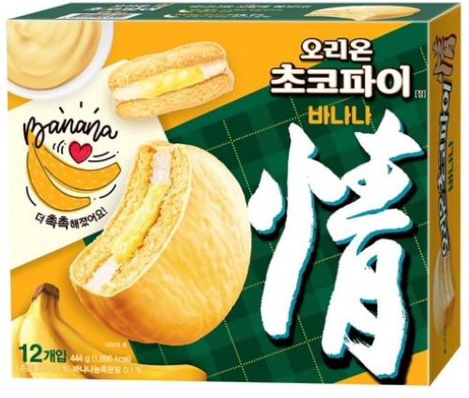 오리온초코파이 바나나 12p, 444g, 1개