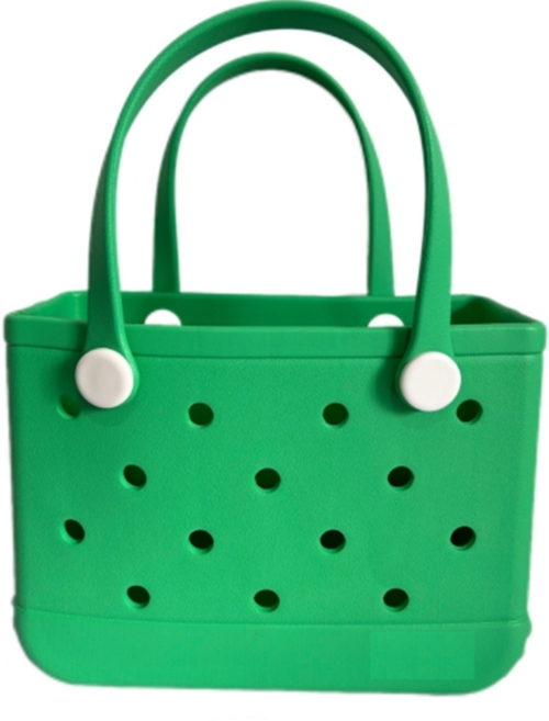 실리콘 목욕바구니 젤리백 아쿠아가방 수영가방, 그린