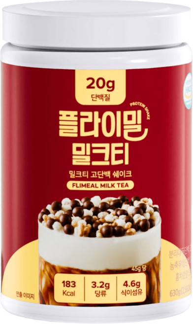 플라이밀 밀크티 고단백 단백질 쉐이크, 630g, 1개