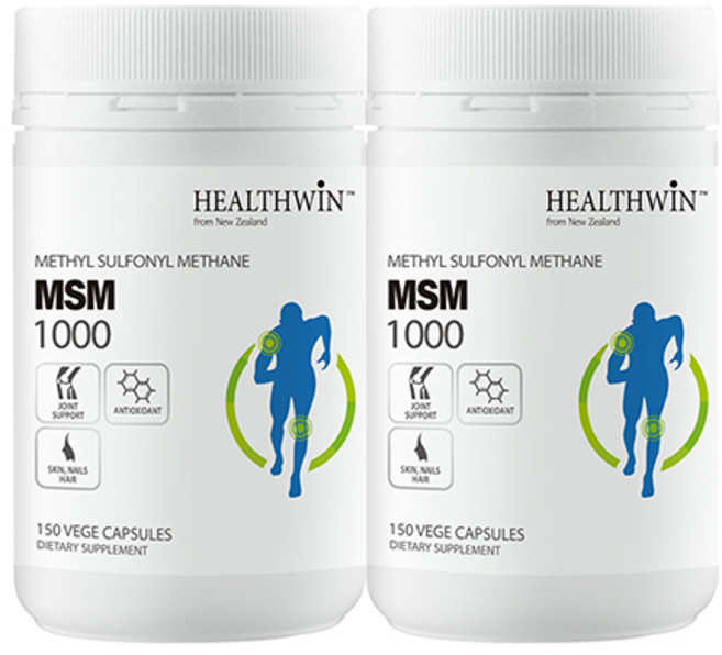 뉴질랜드 헬스윈 MSM 식이유황 1000mg, 2개, 150정