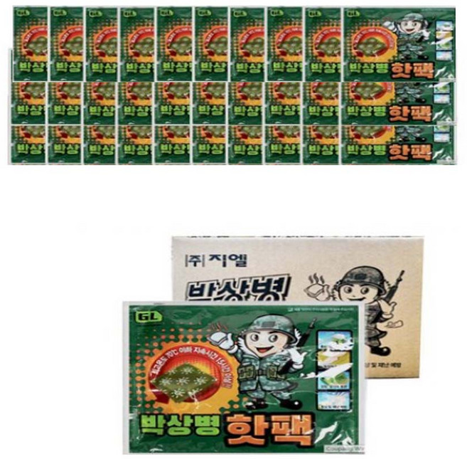 [국내생산] 2024년 최신형 박상병 핫팩 150g, 30개