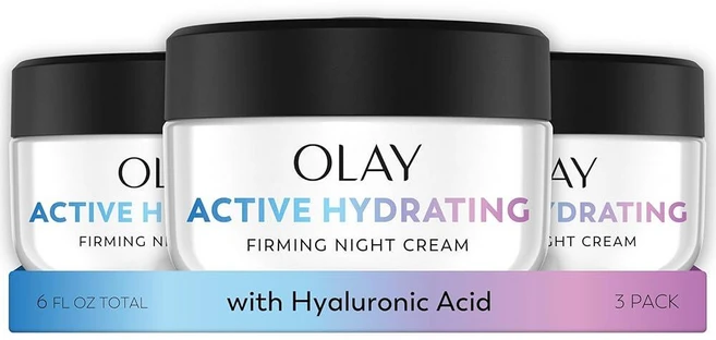 Olay 올레이 엑티브 하이드레이팅 퍼밍 나이트 크림 56g 3개 1세트, 56ml - 쿠팡
