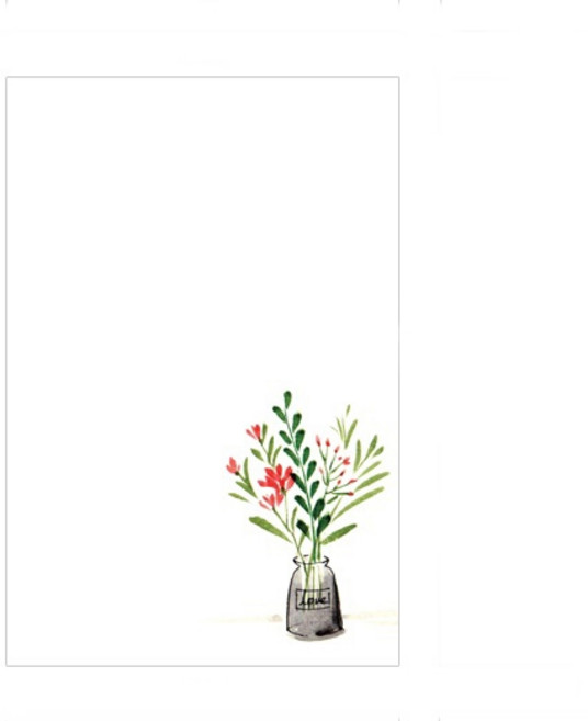앳원스 캘리그라피 수채화 플라워무지엽서vol 2(5종), 플라워엽서 vol 2C 20매