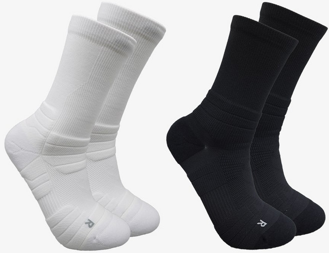 야구양말 하프삭스 / 무봉제 땀흡수 논슬립(발목보호), M(245~265, 논슬립O