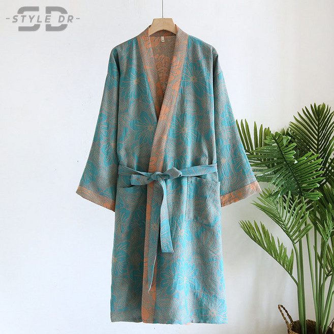 스타일닥터 여성 춘추 가운 실내복 거즈 잠옷 찜질복