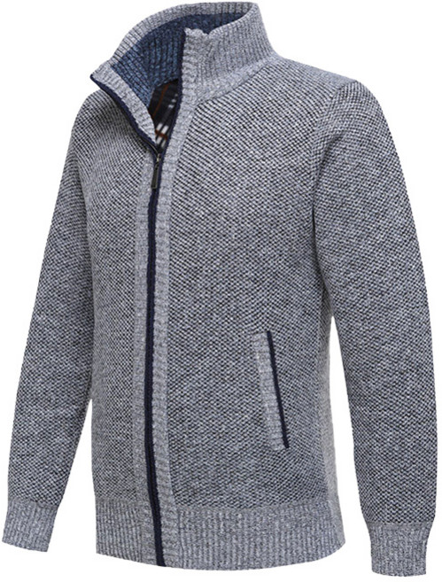 클라우스 베이직 니트 안감기모 남성 골프 자켓 KL4057