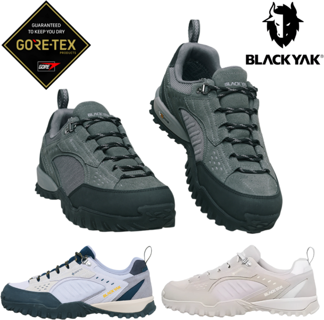 [매장정품] 블랙야크 남여공용 고어텍스 등산화 더블 쿠션 안정성 방수 방풍 투습 접지력 우수 트레킹화 사계절 일상 외출 캠핑 등산 산행 트레킹 하이킹 운동 아웃도어 고프코어 신발