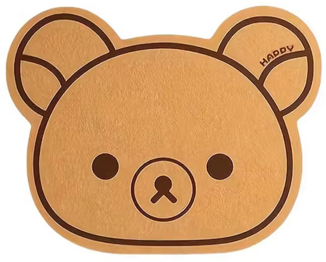 [당일배송]벽걸이 리락쿠마 펠트보드 인테리어 소품 코르크보드, 1개