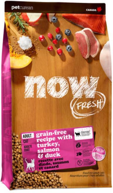 now 고양이 어덜트용 캣 그레인프리 건식사료, 칠면조, 1.36kg, 1개