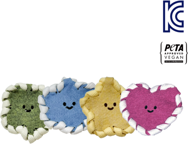 미닝랩 환경교육 재생펠트 키링 DIY 키트, 하트, 1개