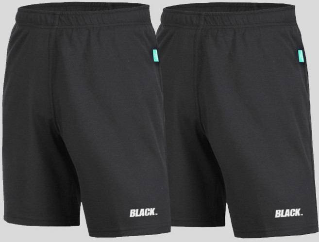 블랙몬스터핏 에버 러닝 BLACK 트레이닝 반바지 팬츠 2P