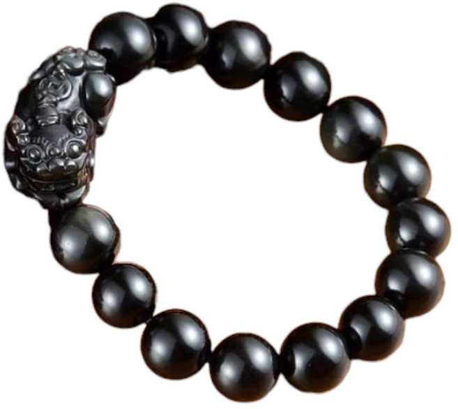 佐運門 磨砂黑曜石貔貅手鍊