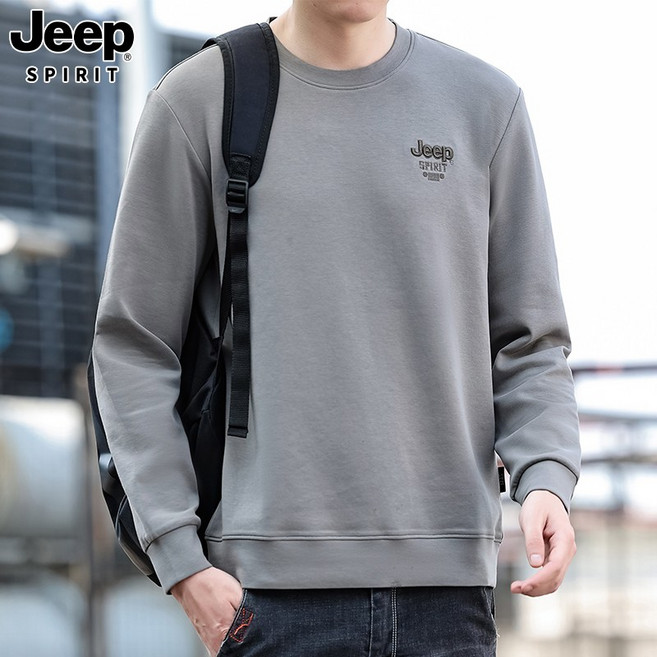 KDCO Jeep Spirit 라운드넥 남성 맨투맨 스웻셔츠