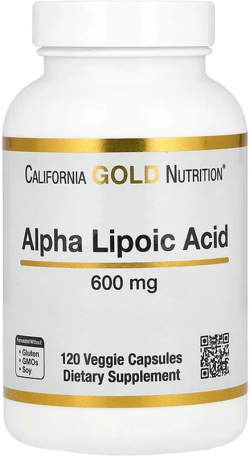 California Gold Nutrition 알파리포산 600mg 베지 캡슐 120정 CGN-01364, 1개 - 쿠팡