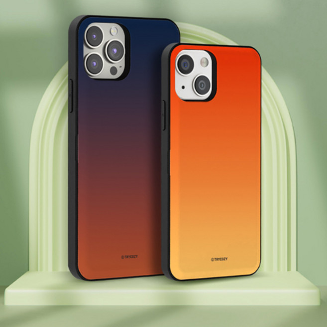 시안샵 TRY 솔리드 그라데이션 카드도어범퍼케이스 갤럭시S22 S21 S20 플러스 울트라 노트20 A325