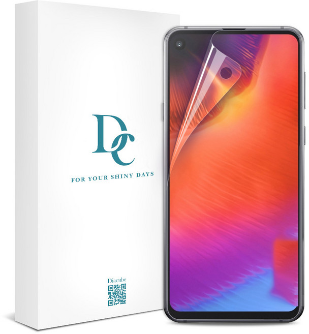 다이아큐브 4H 유리 하드코팅 PET EPU Thin 엣지 풀커버 액정보호필름 3p, 3매입