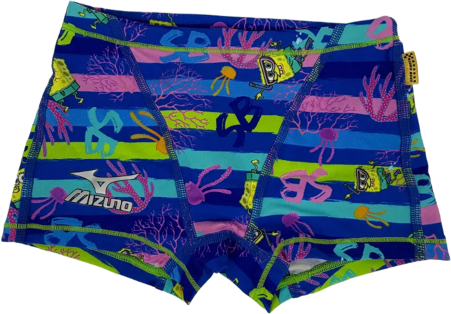 미즈노 수영 훈련용 사각 패턴 팬츠 N2XB457827
