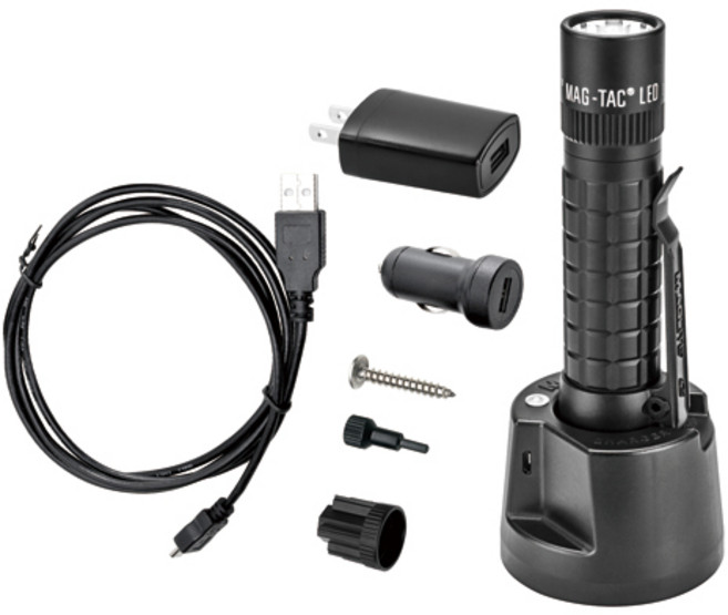 맥라이트 충전라이트(LED) Mag-TAC-RE(일반) 충전지有 어댑터有, 1개