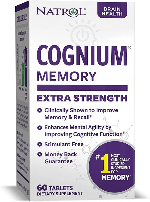 나트롤 코그니엄 메모리 엑스트라 스트렝스 Natrol Cognium Extra Strength Brain Health 200mg, 1개, 60정 - 쿠팡
