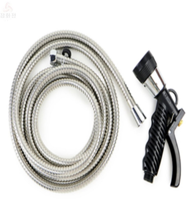 오드라운지 베란다용 스텐호스 세트 베란다수도연결호스, 5M