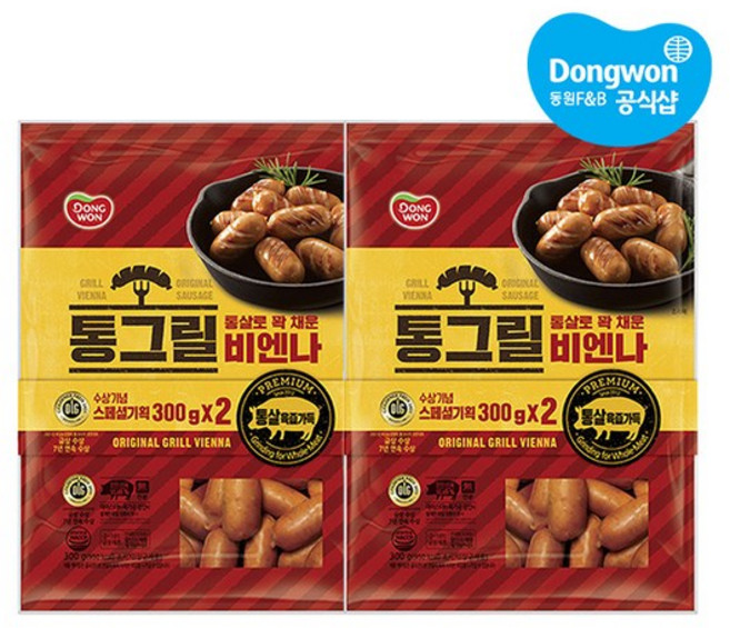 [동원] 통그릴비엔나 300g X 4봉, 4개