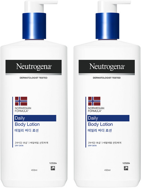 뉴트로지나 데일리 바디 로션, 450ml, 2개