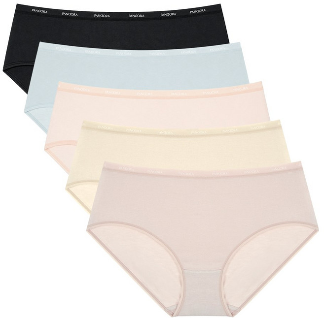 판도라by비비안 아웃밴드 실키 레이온 팬티 5P