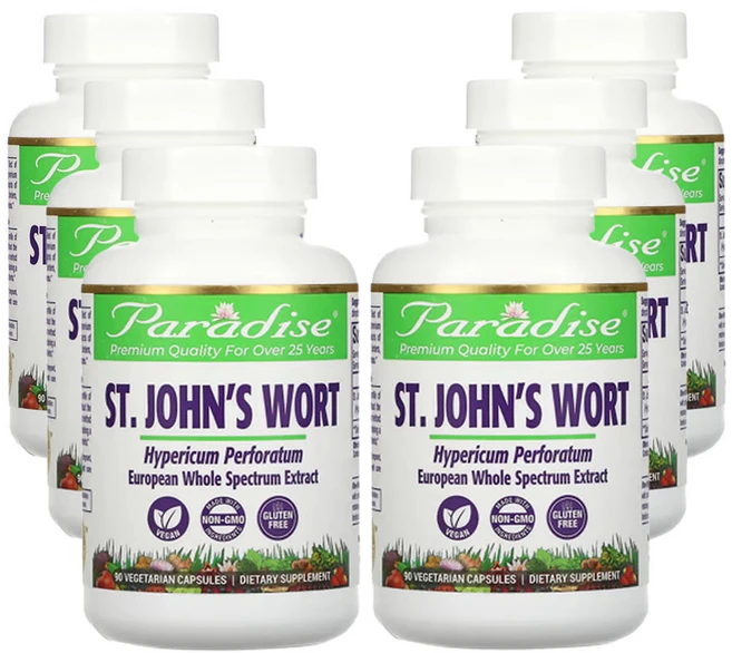 파라다이스허브 세인트존스워트 베지 캡슐 90정, 6개 - 쿠팡