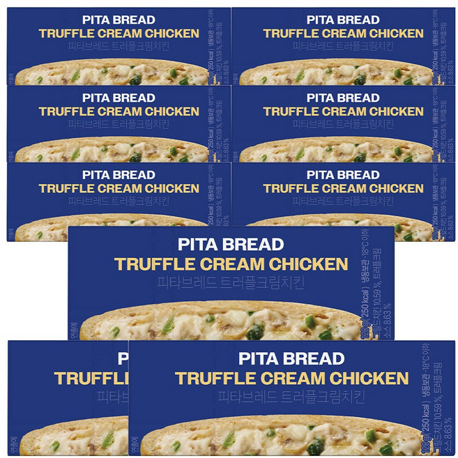 그로서리서울 피타브레드 트러플크림치킨 간편식 식사대용, 9개, 120g