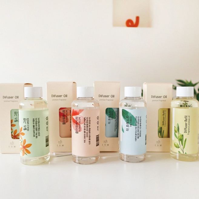 [IUM]디퓨저 리필 오일 150ml, 화이트자스민민트, 1개