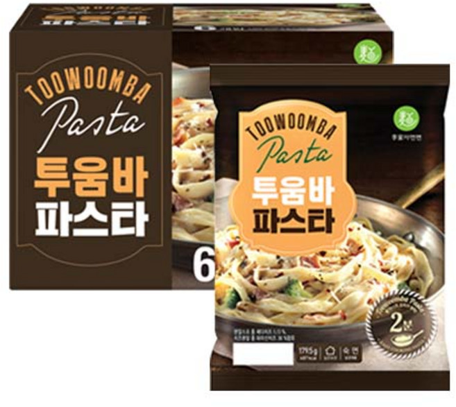 이가자연면 투움바 파스타, 179.5g, 6개