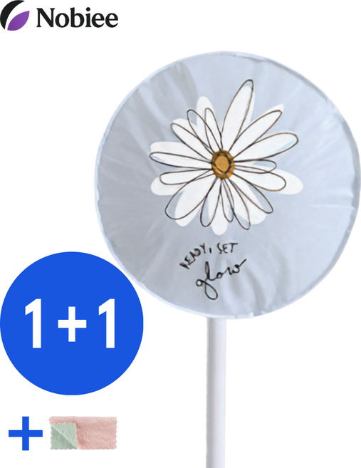 노비에 선풍기 커버 망 보관 방수 덮개, 블루, 2개