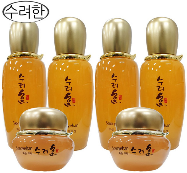 수려한 화윤 기초 3종(스킨+에멀젼+크림) /2개, 2세트